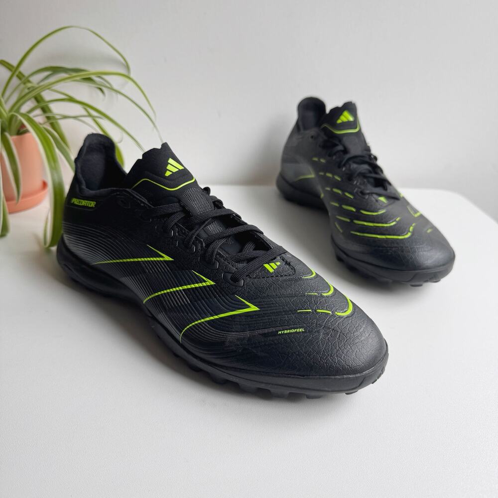 Adidas Black Yellow Predator League Soccer Cleats Size Mens 9
